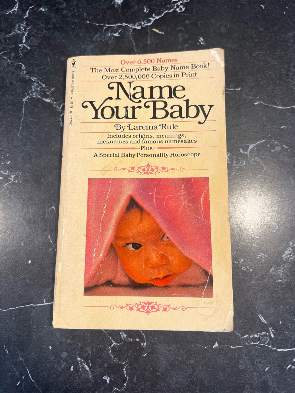 Name Your Baby by Lareina Rule — Beige Cover with Pink Accent